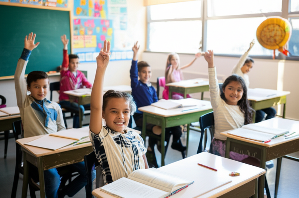 Generate a realistic, high-quality featured image for a blog post about Top Arizona Elementary Schoo