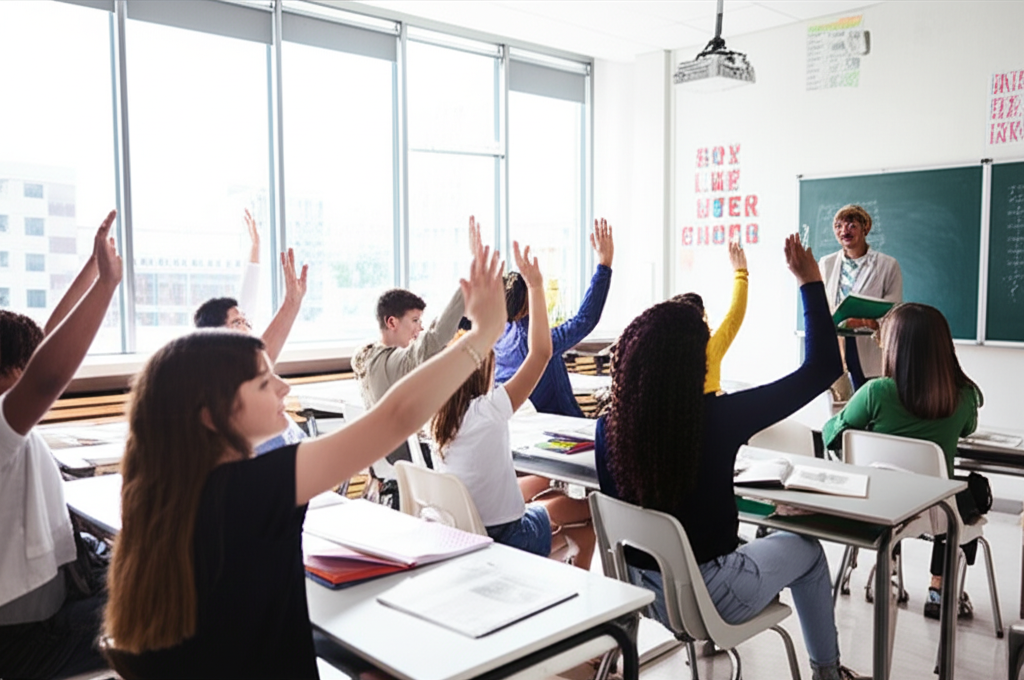 Generate a realistic, high-quality featured image for a blog post about NYC Top Middle Schools: Eliz