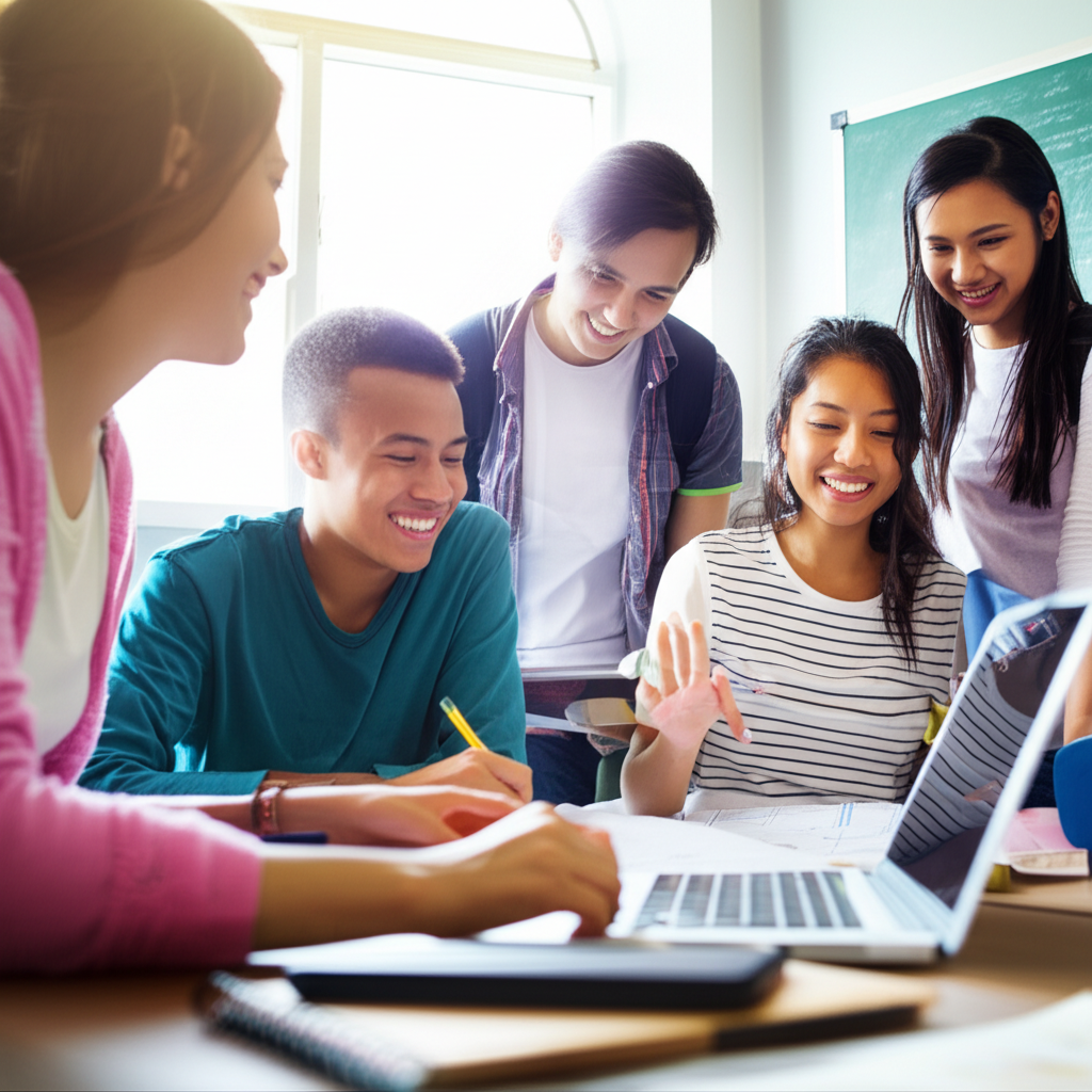 Generate a realistic, high-resolution featured image for a blog post about Top Gwinnett High Schools