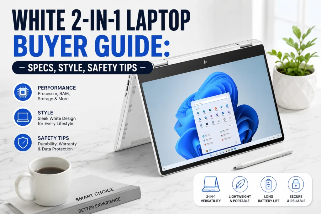 White 2-in-1 Laptop Buyer Guide: Specs, Style, Safety Tips White 2-in-1 Laptop Buyer Guide Specs, Style, Safety Tips